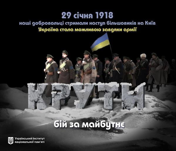29 січня українці відзначають день пам’яті Героїв Крут