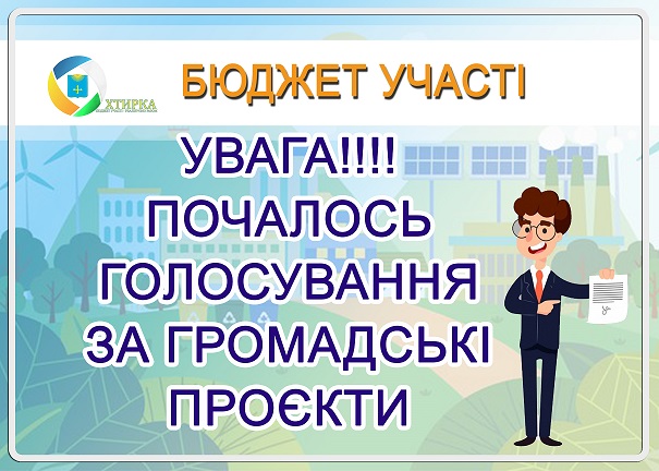 15 вересня 2021 року – розпочинається голосування  за проєкти Бюджету участі