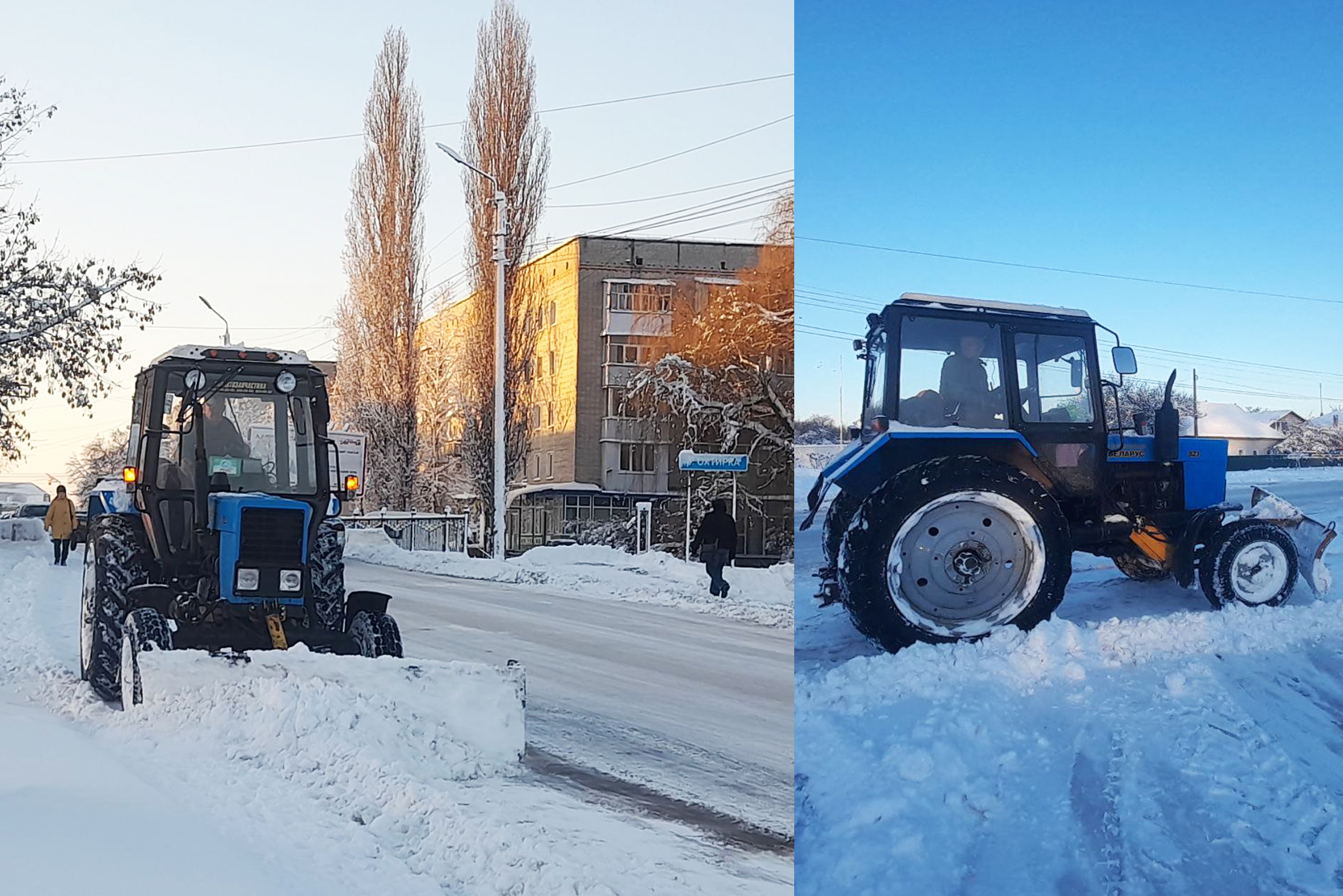 В ОХТИРЦІ КОМУНАЛЬНИКИ ПРИБИРАЮТЬ СНІГ З ДОРІГ ТА ТРОТУАРІВ