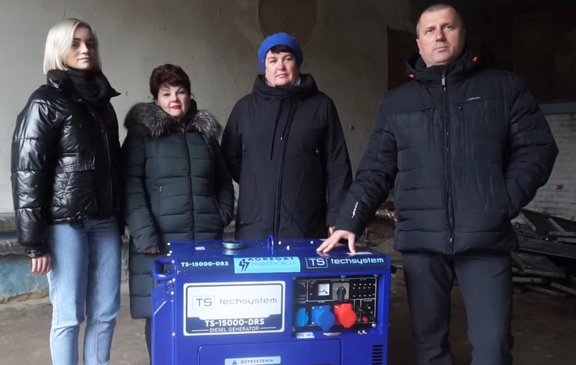 ОХТИРСЬКА ГРОМАДА ОТРИМАЛА ГЕНЕРАТОР ВІД МЕЦЕНАТІВ