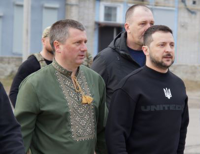 Сьогодні місто-герой Охтирку відвідав Президент України Володимир Зеленський