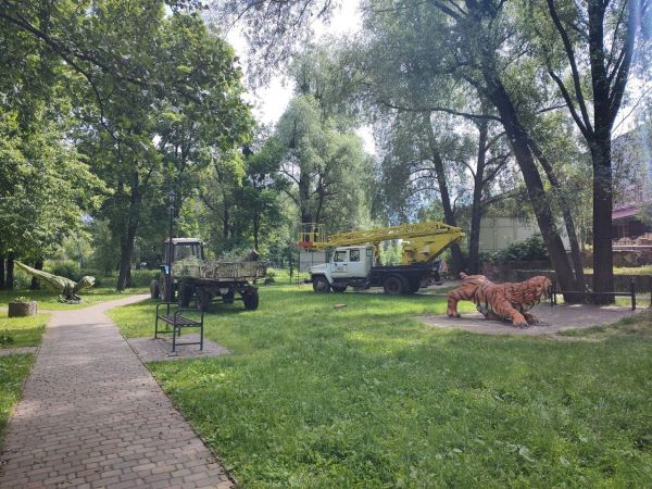 Комунальники здійснили розчищення міського парку від сухих дерев та гілля