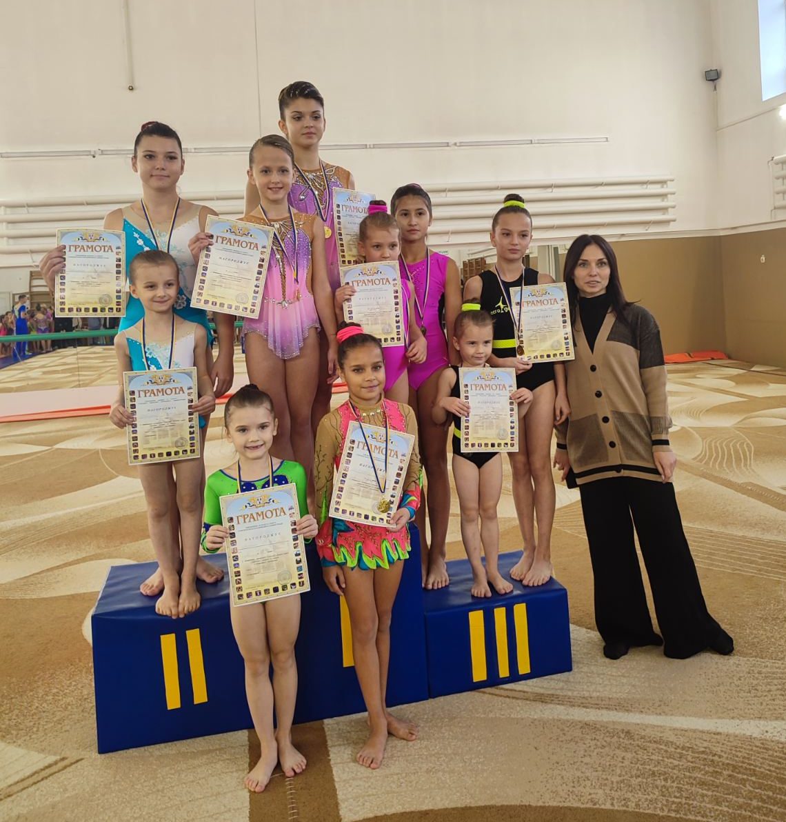 10 кращих акробаток міста взяли участь у відкритому чемпіонаті Сумської області зі спортивної акробатики