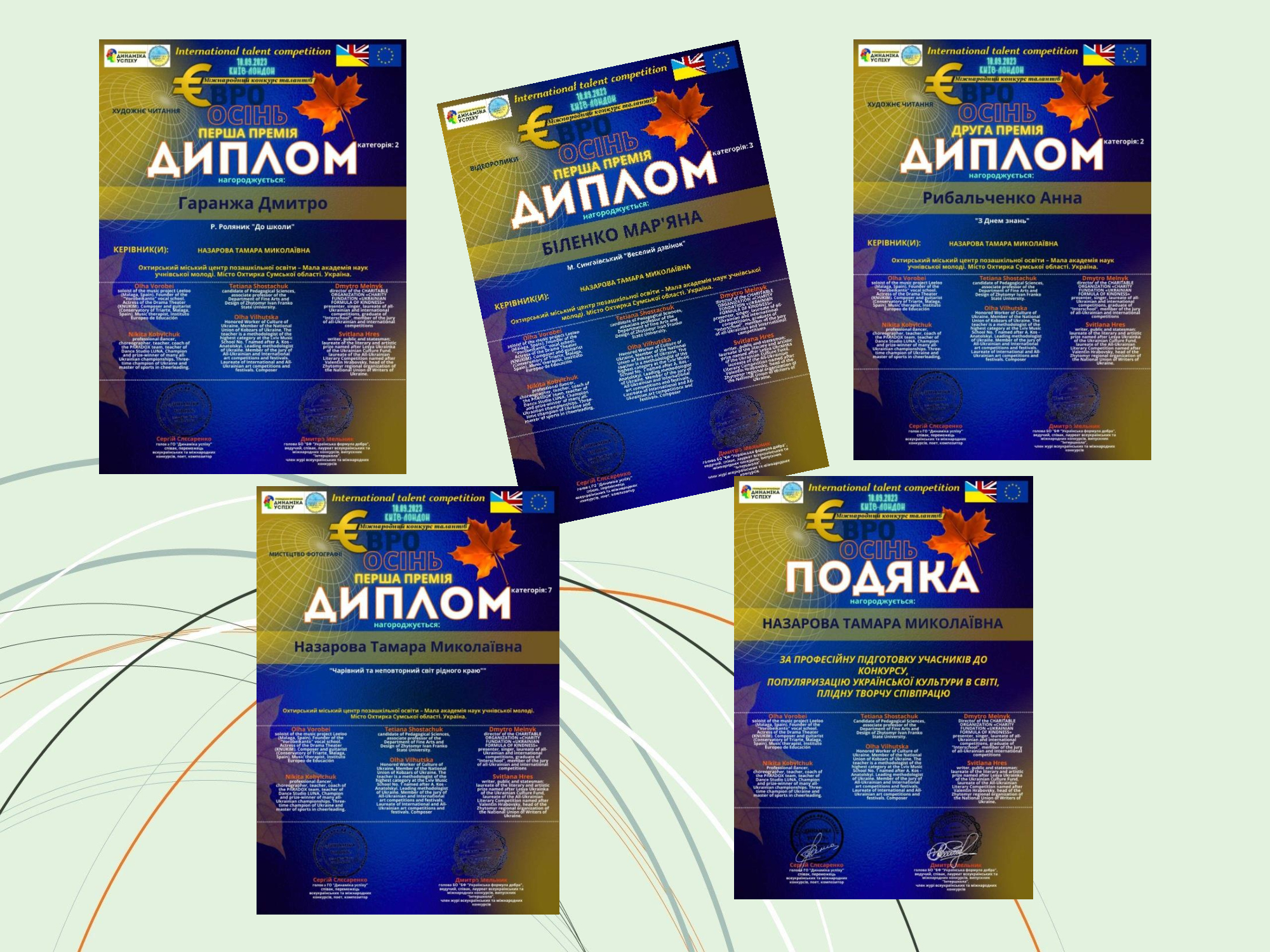 Вітаємо з новими перемогами!