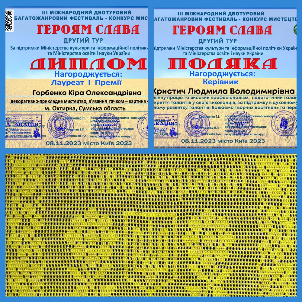 Вихованка ОМЦПО-МАН серед переможців Міжнародного конкурсу «Героям слава!»