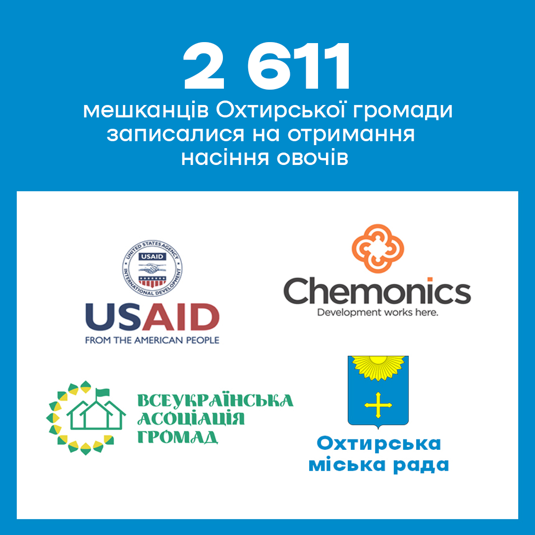 ЗАПИС НА НАСІННЯ ОВОЧІВ ЗАВЕРШЕНО: 2611 МЕШКАНЦІВ ГРОМАДИ ОФОРМИЛИ ЗАЯВКИ