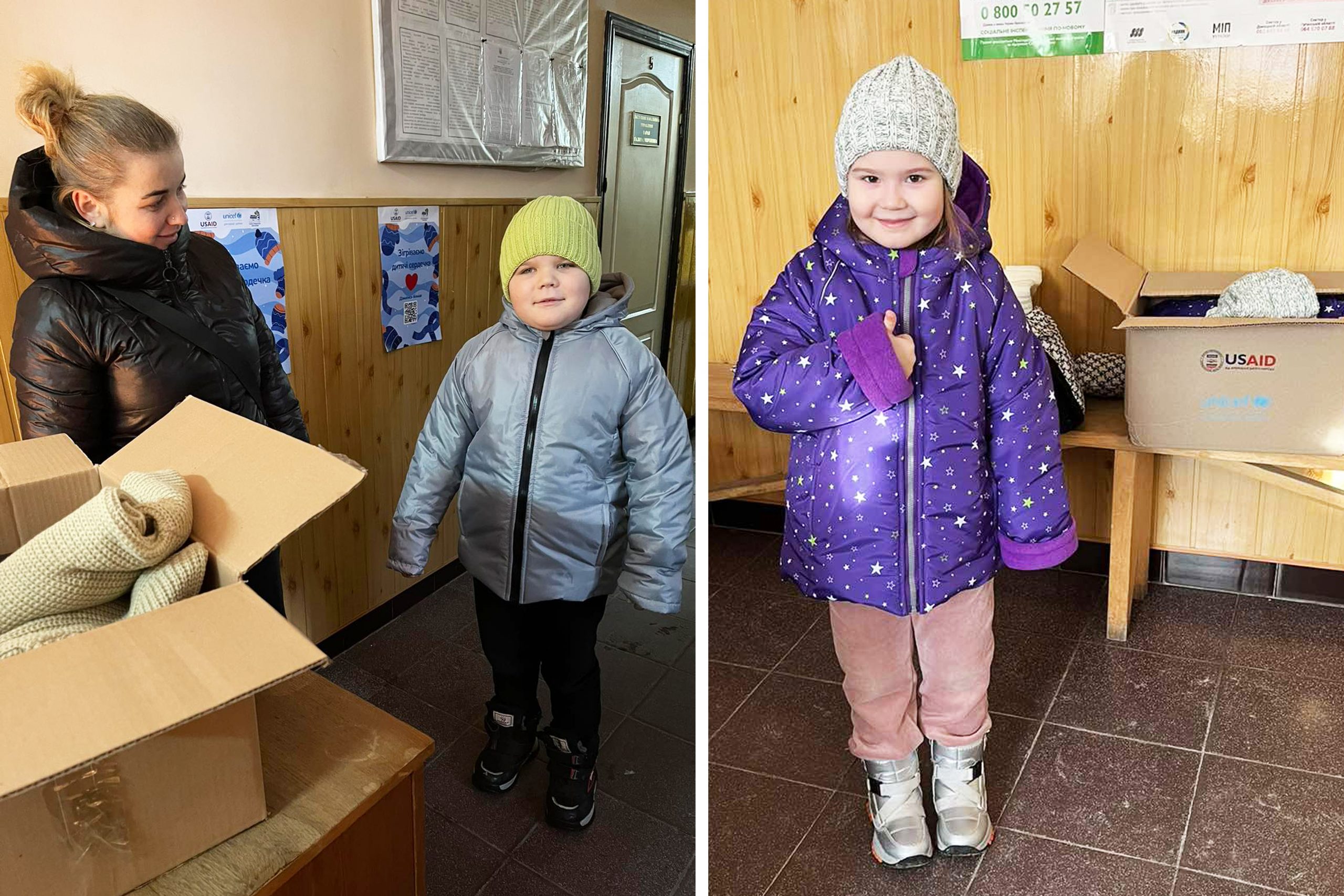 ОХТИРСЬКІ ДІТИ ОТРИМАЛИ КОМПЛЕКТИ ЗИМОВОГО ОДЯГУ