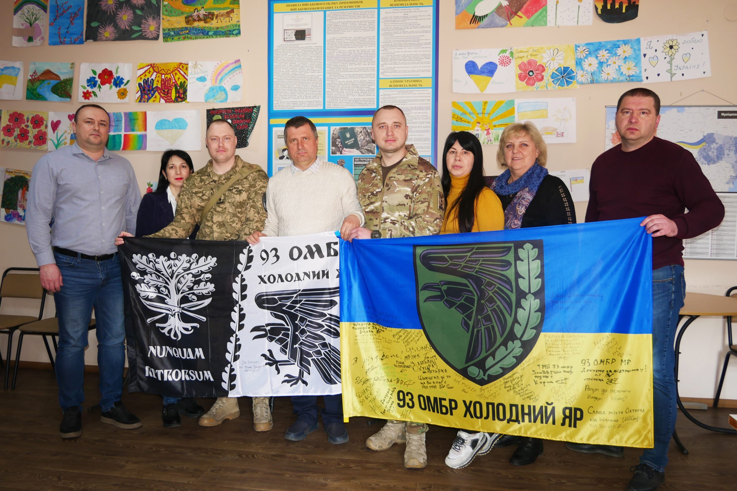 ВОЇНИ З ЛЕГЕНДАРНОЇ 93 БРИГАДИ ЗАВІТАЛИ В ОХТИРКУ